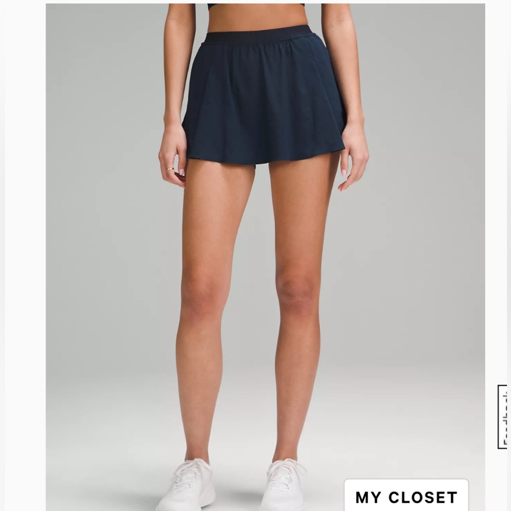 Lululemon Narrow Waistband Tennis Skirt (True Navy)